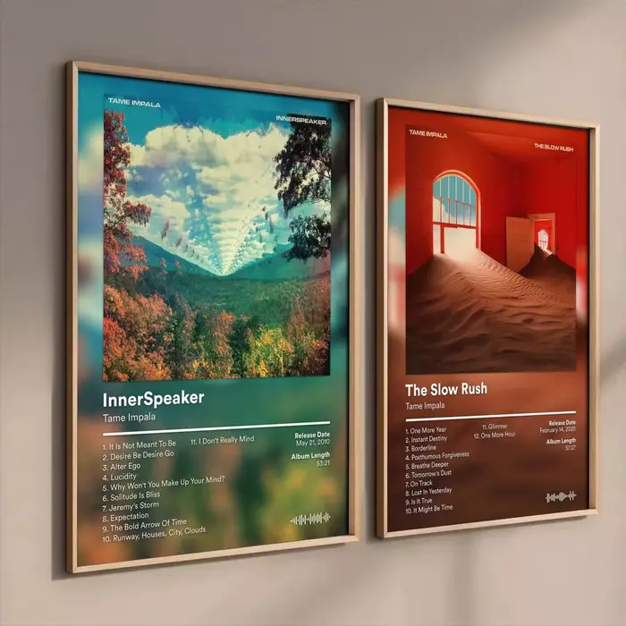 Autocollants d'affiche d'album T-Tame I-Impala