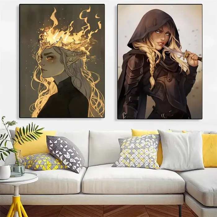 Nouvelle toile murale en verre T-throne