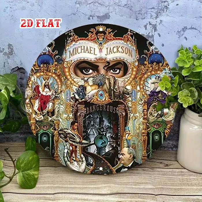 1 décoration murale en métal « Dangerous » - Décoration de style vintage