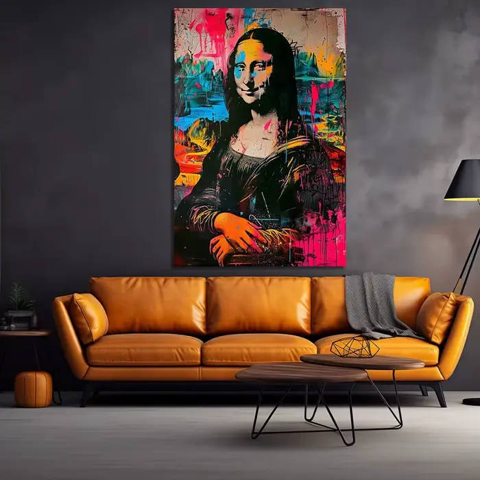 Mona Lisa Pop Art Print Graffiti Canvas Poster