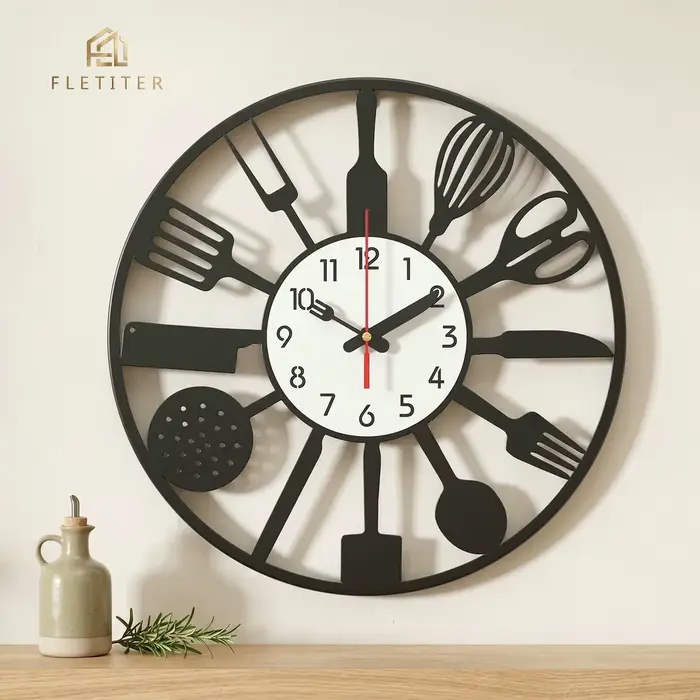 Horloge murale de cuisine de 15