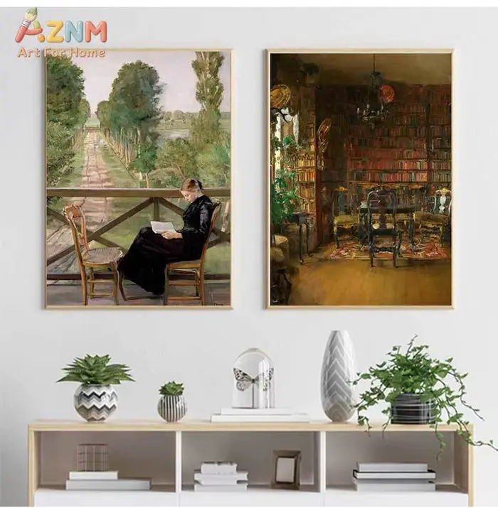 Art mural vintage scandinave