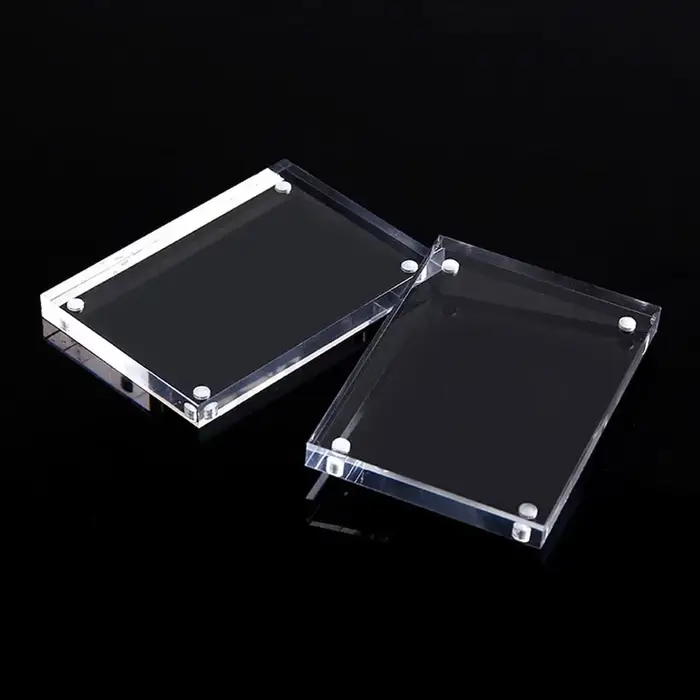 1 Pc cadre Photo Transparent acrylique cadre d'affichage magnétique affiche présentoir 3/5mm pour chambre bureau décoration de la maison