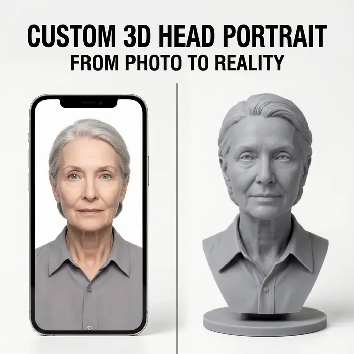 Portrait 3D personnalisé à partir de votre photo