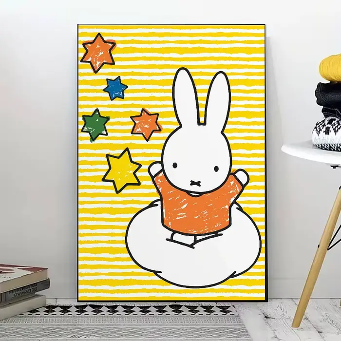 Affiche M-Miffy Kawaii pour la décoration moderne des bureaux à domicile