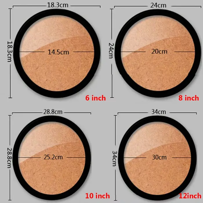 Cadre Photo Rond Mural en Bois