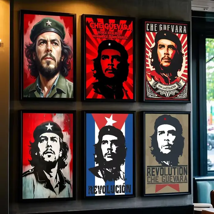 Affiche de héros révolutionnaire de célébrité Che Guevara