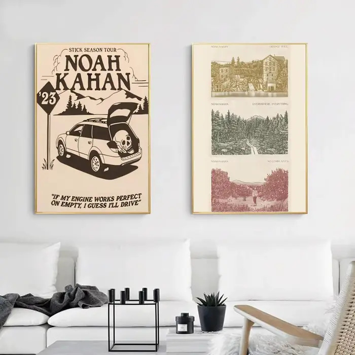 Ballade chanteur n-noah k-ahan affiche peinture Durable toile tenture murale maison bricolage décoration Art Mural esthétique étanche