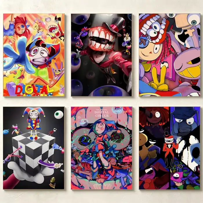 Affiche murale F-FNAF, peinture artistique