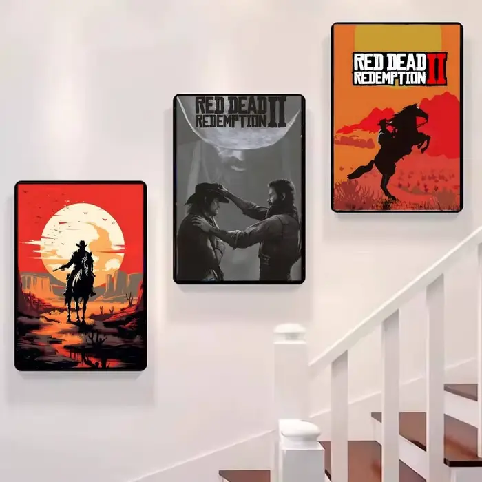 Affiches de dessins animés classiques R-Red D-Dead R-Redemption