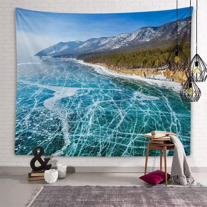 Tapisserie décorative esthétique de paysage naturel