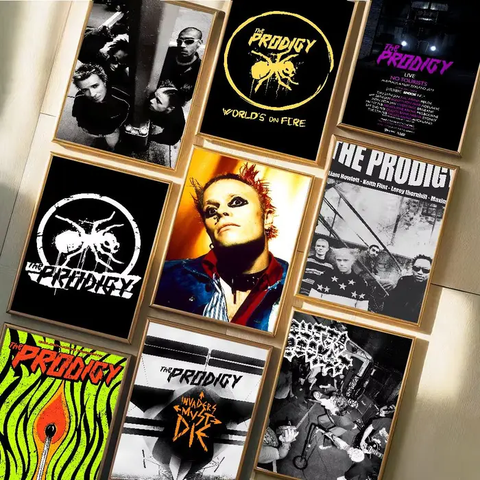 Affiche artistique du groupe P-Prodigy avec impressions
