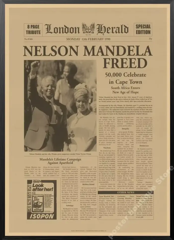 Affiche de journal du New York Times, rétro, vintage, en toile, série, 03/News