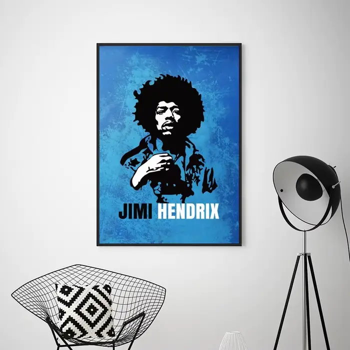 Peinture sur toile SINGER J-JIMI H-HENDRIX affiche imprime mur gérer salon décoration de la maison p