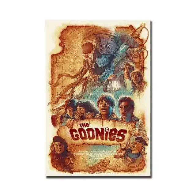 Affiches classiques The Goonies Moives, toile d'art mural, peinture et Films imprimés, image HD pour
