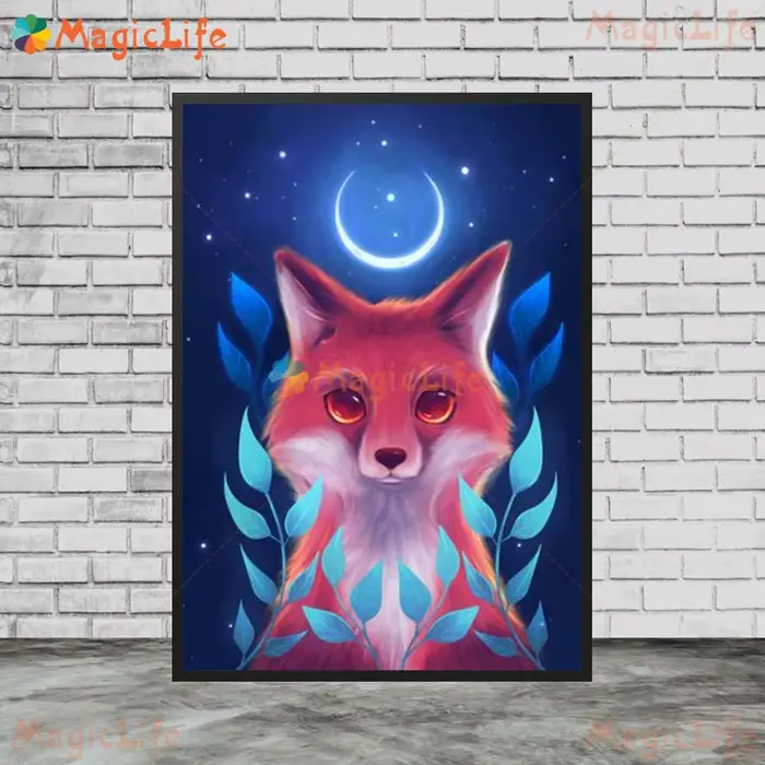 Affiches d'animaux sauvages de forêt de dessin animé