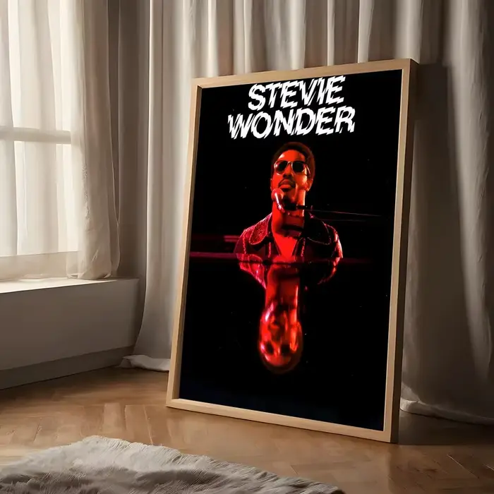 Affiche autocollante S-Stevie Wonder