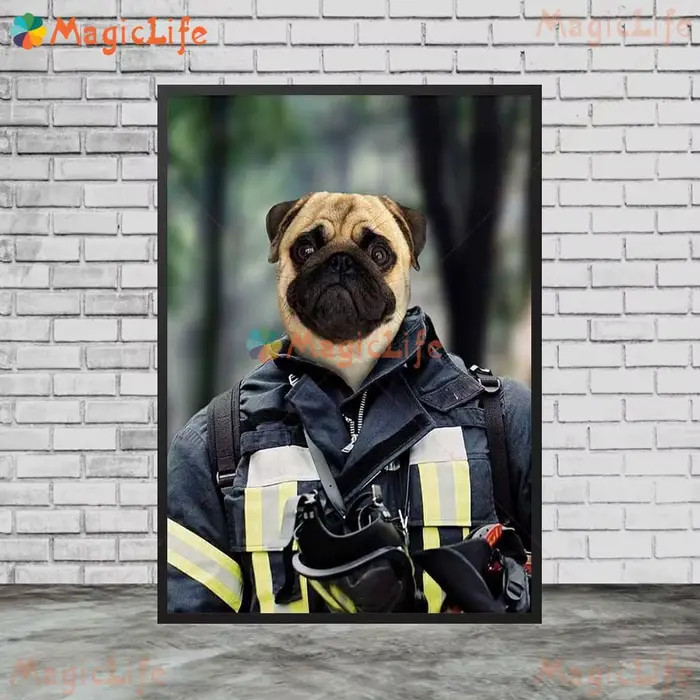 Affiches murales avec visage de chien
