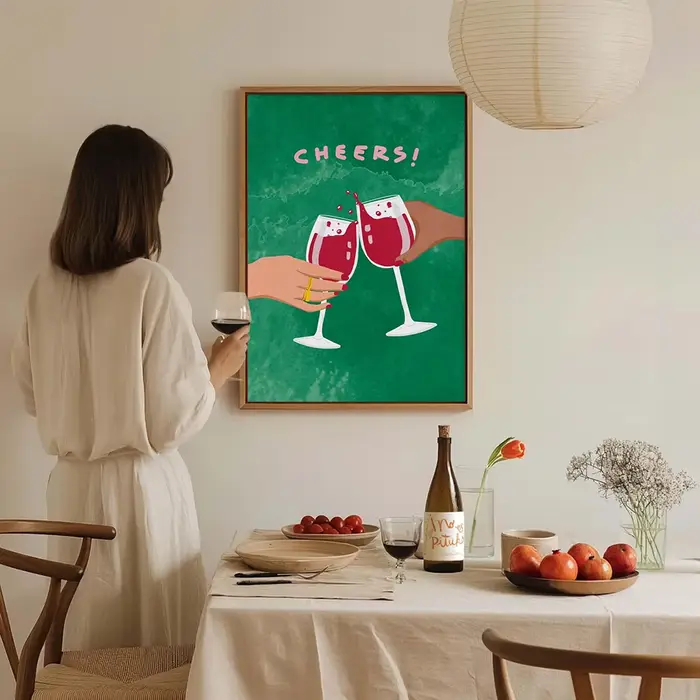 Affiche colorée de surf imprimée