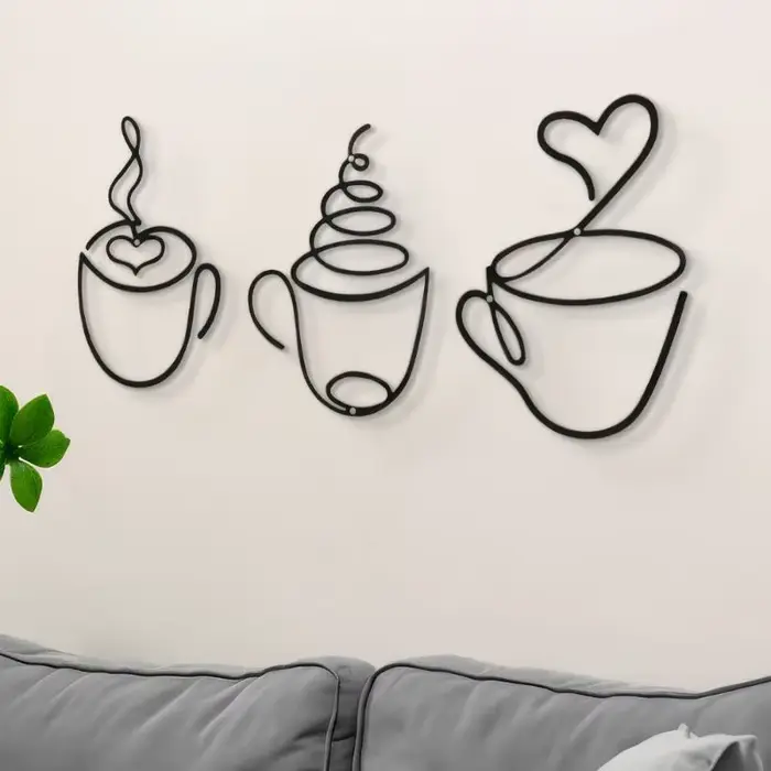 Tentures murales créatives pour café