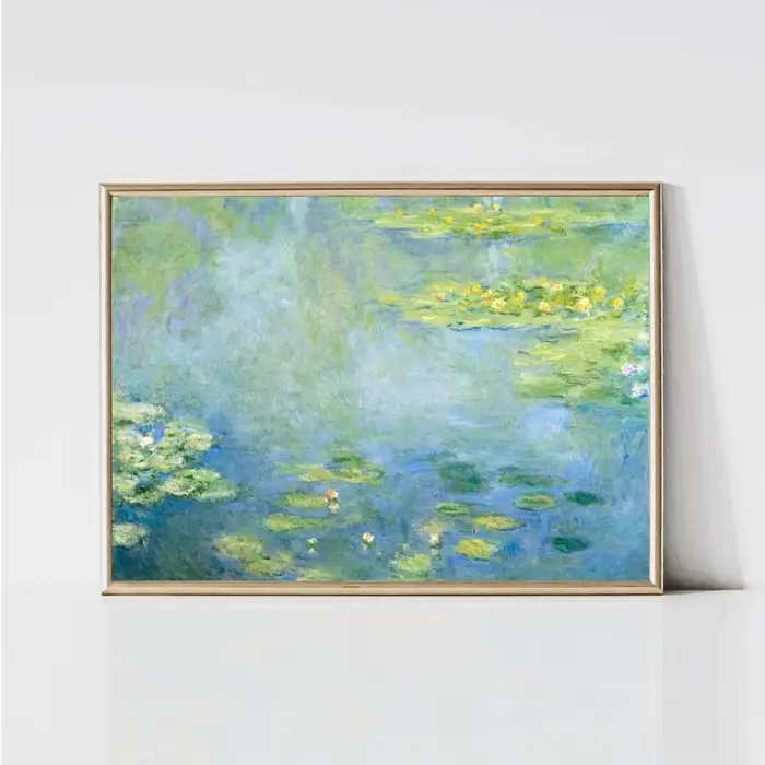 Affiches et impressions sur toile de paysages de jardin classiques de Claude Monet, impression sur t
