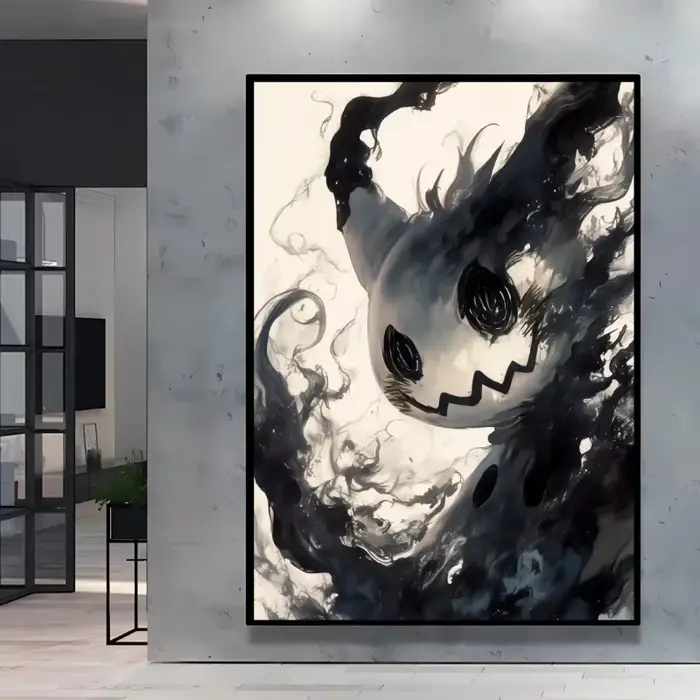 Peinture à l'huile par numéros, beau Pikachu pour adultes, décoration de maison, décor de chambre à 