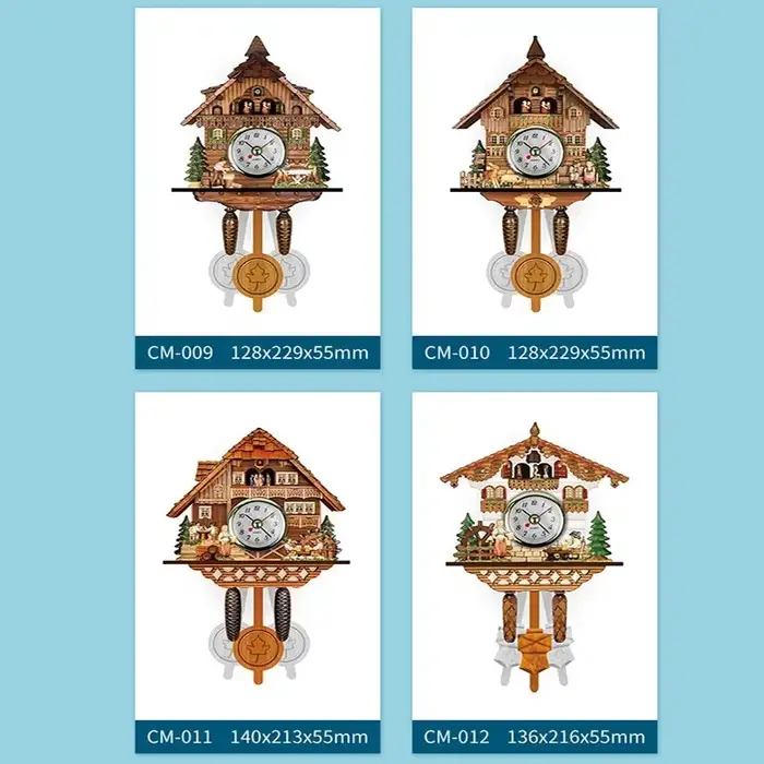 Horloge coucou Vintage artisanale pour salon