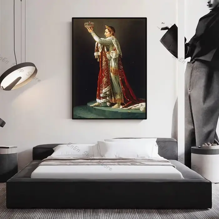 Napoléon Bonaparte Portrait affiche imprime traversant les alpes coronation