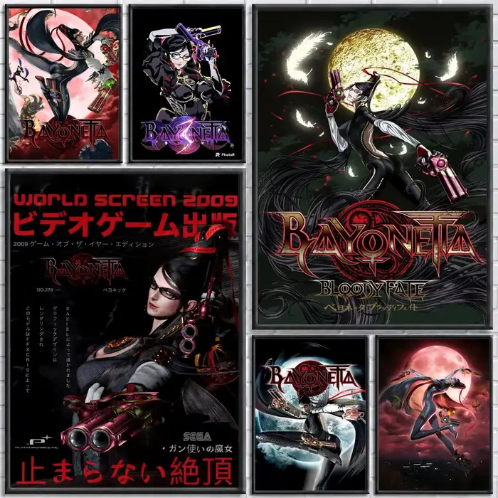Poster autocollant mural du jeu Bayonetta 3
