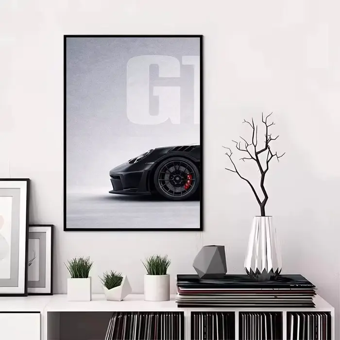 1PC Supercar G-GT3 RS Cool Car Poster Impression Murale Esthétique Moderne Décoration de Chambre Art