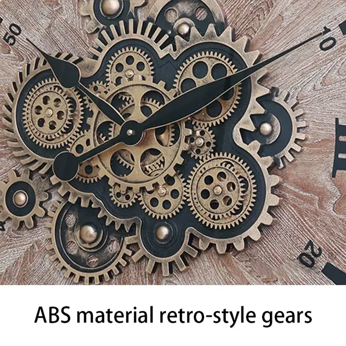 Horloge murale Vintage en bois