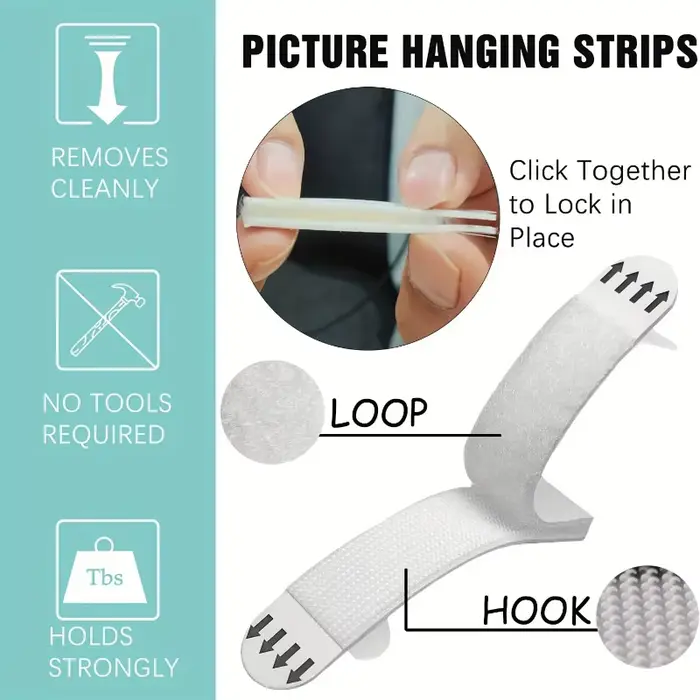 Bandes adhésives robustes pour accrocher des tableaux