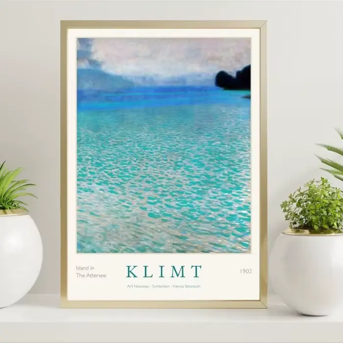 Affiche d'exposition d'impression d'art Gustav Klimt