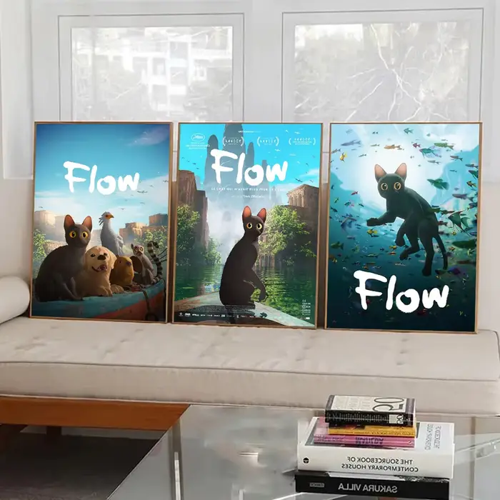Affiche de film imprimée Flow 2024