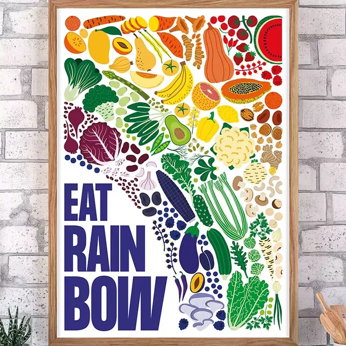 Affiche sur toile éducative sur les vitamines et minéraux des aliments nutritifs, images murales de légumes pour la décoration de la cuisine et de la salle à manger