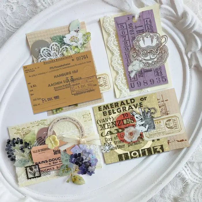 Autocollants à en-tête Vintage esthétique