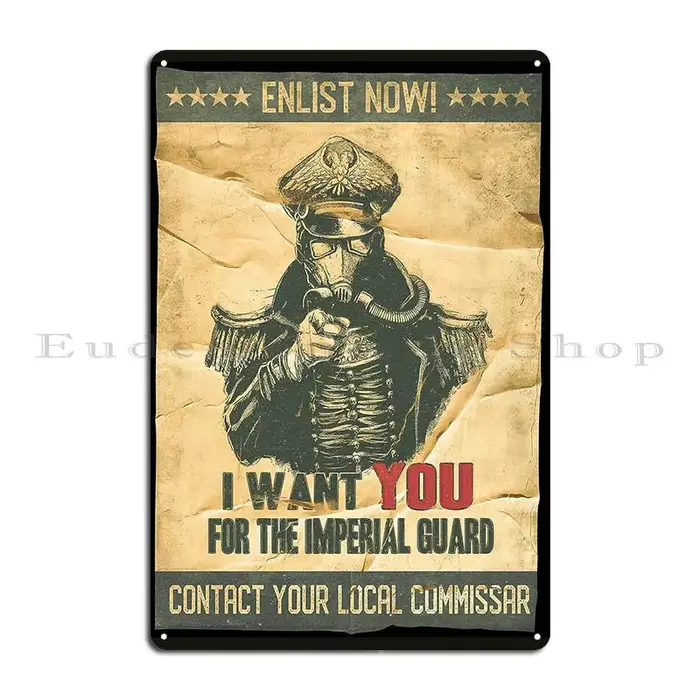 Affiche XE de la Garde Impériale en Métal
