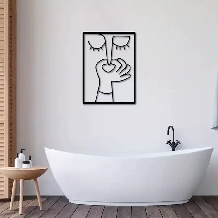 Affiche de salle de bains drôle