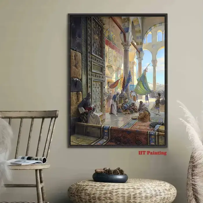 Affiche de paysage de vie des anciens arabes