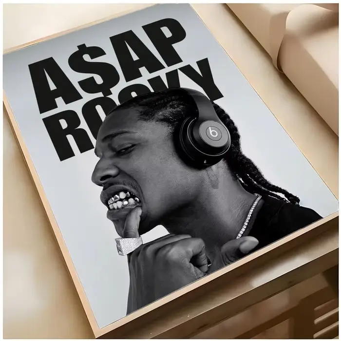Affiche tendance AP Rocky pour la maison, le pub ou l'intérieur – Art décoratif et décoration intéri