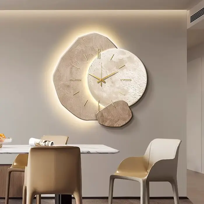 Lucky stone Restaurant horloge murale salon moderne Simple nouveau haut de gamme silencieux maison