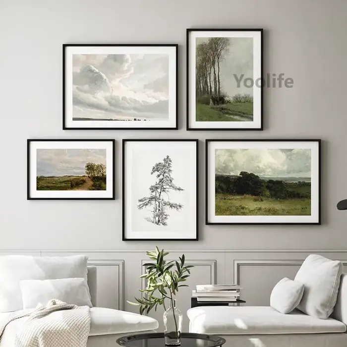 Peinture à l'huile sur toile de pays