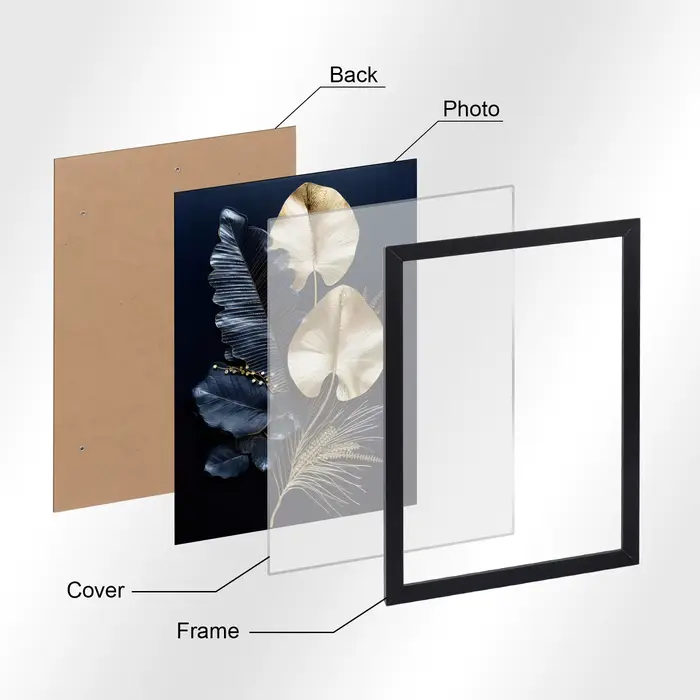 Cadre Photo en bois pour mur Photo 21x30 30x40