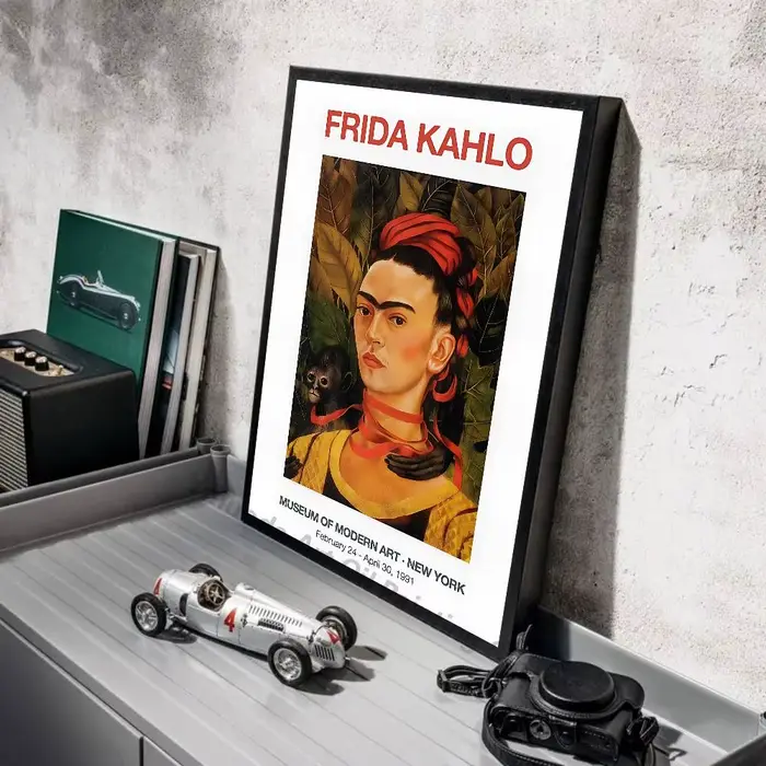 F-Frida K-Kahlo affiche imprimée A5 A4 A3 A2 décor d'art mural pour chambre bureau cadeau pour les Fans