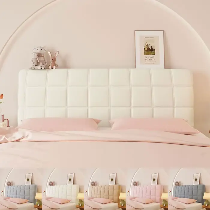Housse de protection universelle en velours pour tête de lit