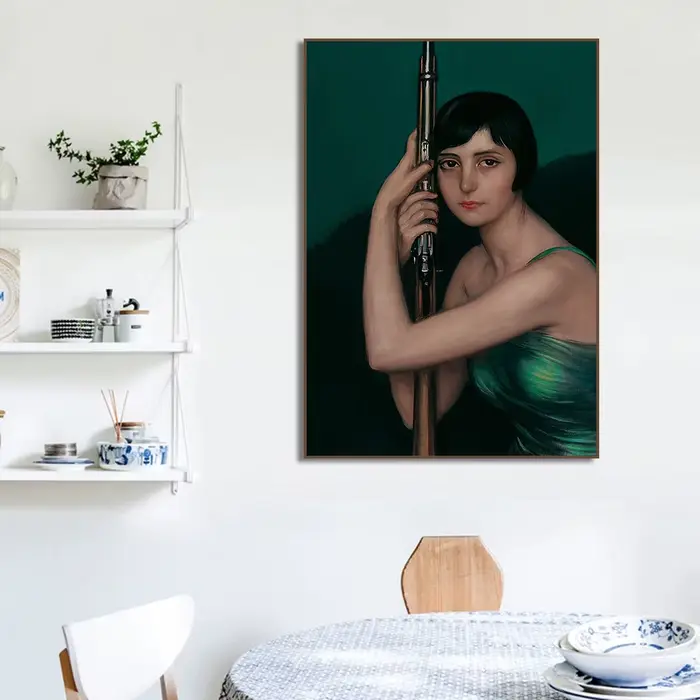 Affiche de portrait de femme de la Renaissance