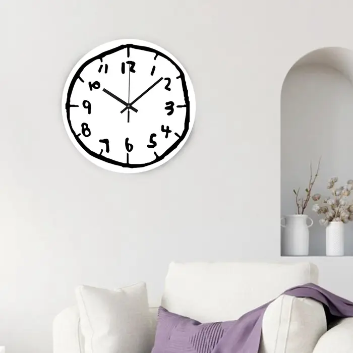 Horloge murale décorative pour cuisine, salle d'étude, salon, maison, ornement unique, mode créative