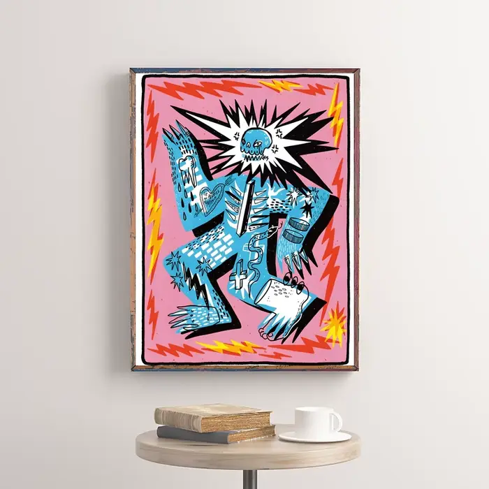 Affiche d'illustration classique abstraite