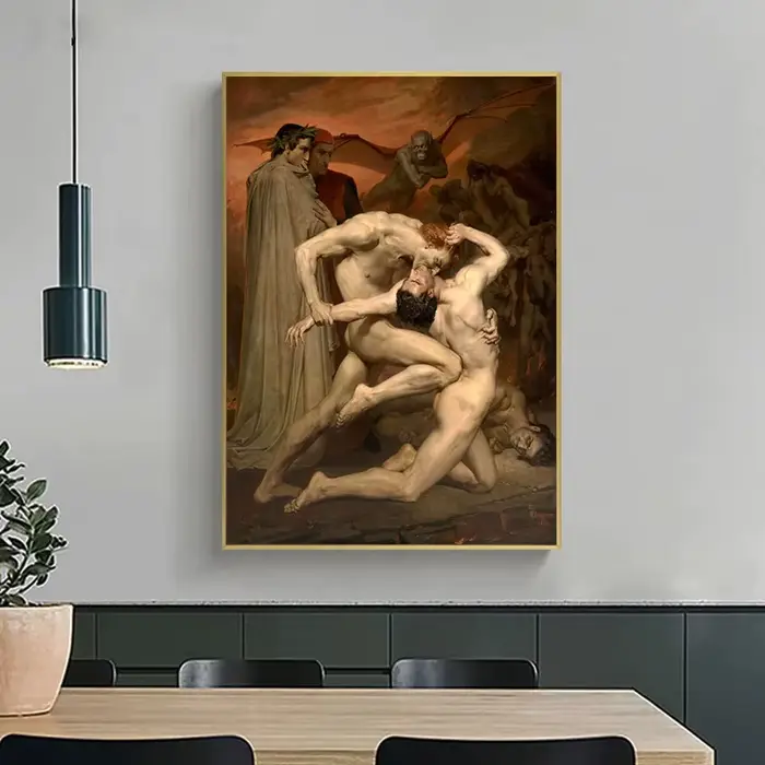 Affiche de peinture sur toile de l'école d'Athènes