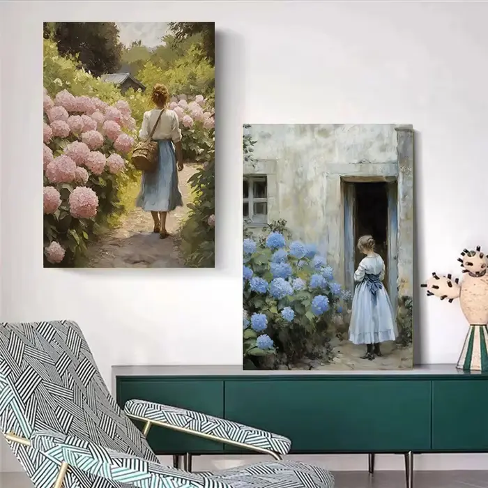 Affiches florales Vintage romantiques